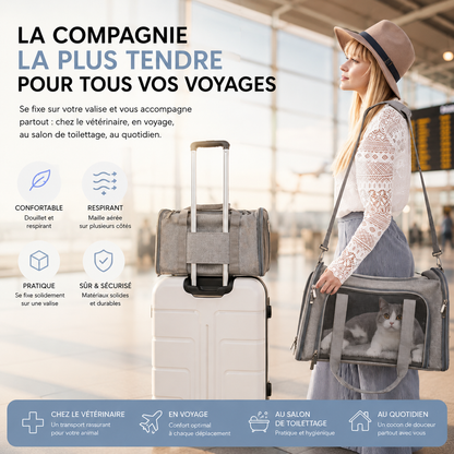 Pawzen AirPack™ – Sac de transport respirant pour animaux