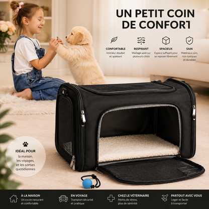 Pawzen AirPack™ – Sac de transport respirant pour animaux