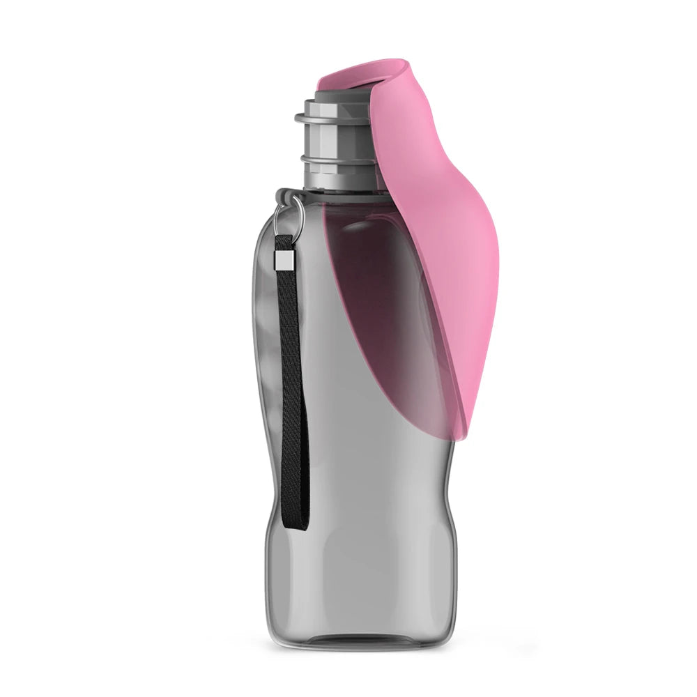 Gourde Portable pour Chien 800 ml avec Gamelle Intégrée – Distributeur d'Eau Anti-Fuite pour Voyage et Promenade