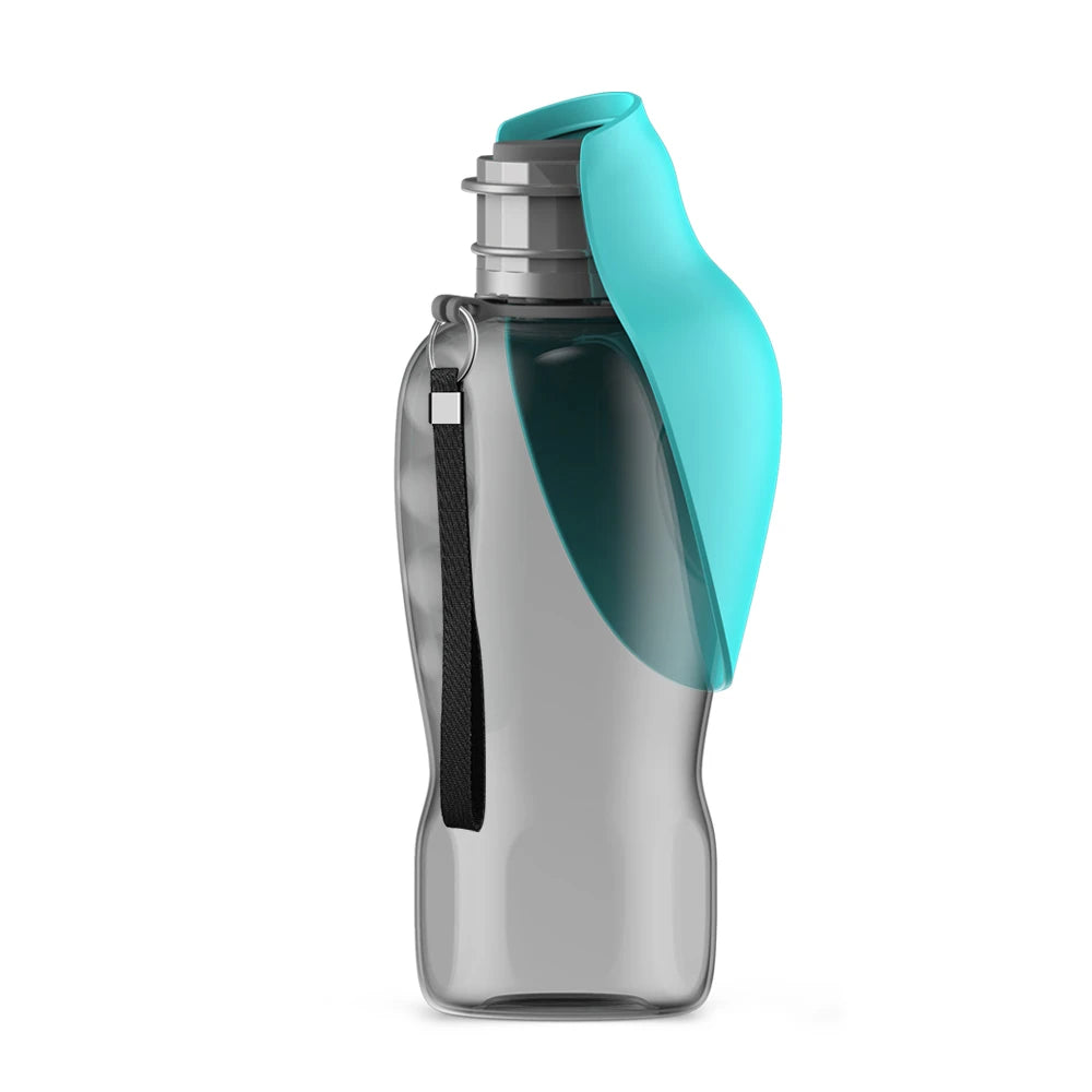 Gourde Portable pour Chien 800 ml avec Gamelle Intégrée – Distributeur d'Eau Anti-Fuite pour Voyage et Promenade